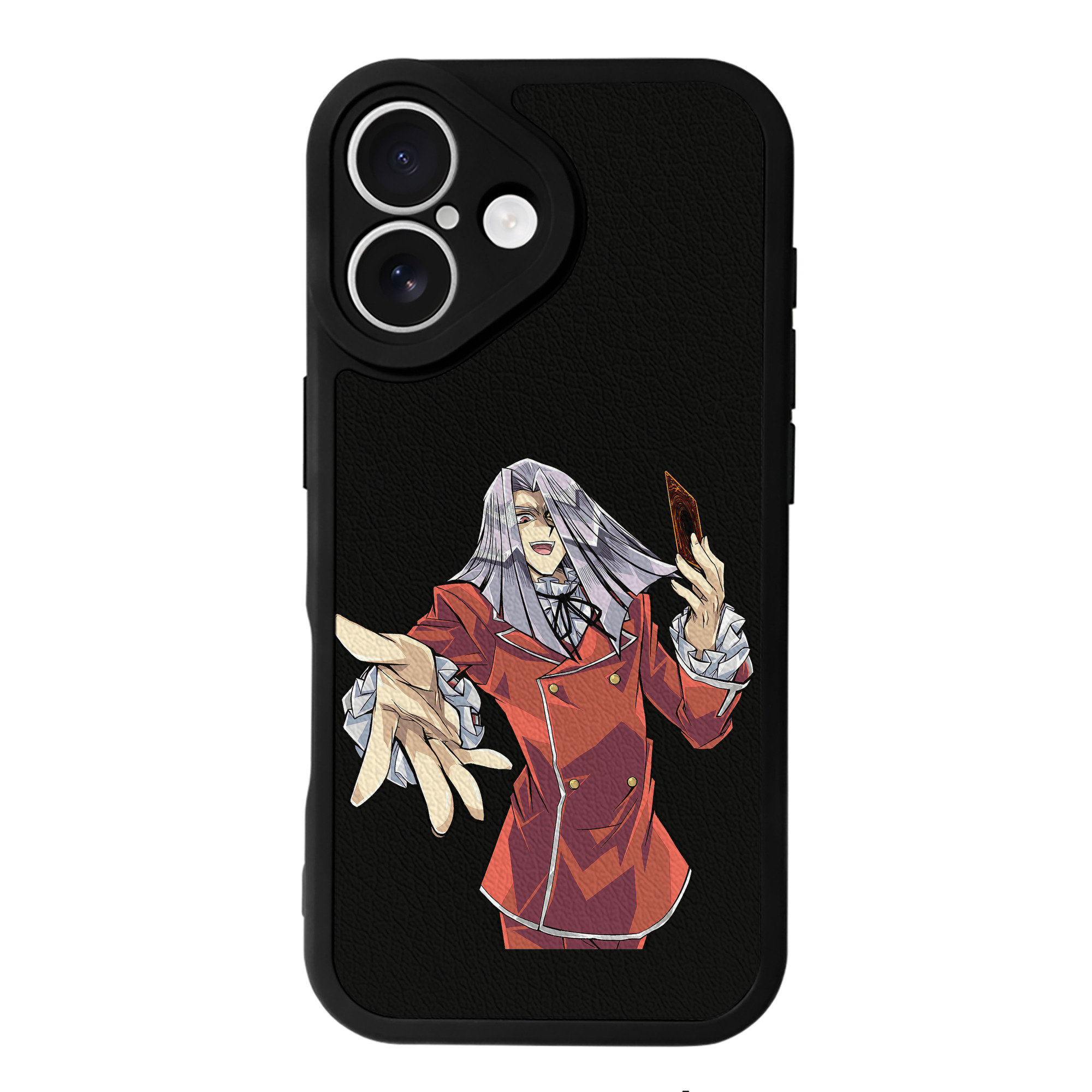 （画像用） 遊☆戯☆王 Yu-Gi-Oh! 【iPhone 16シリーズ対応】シリコンスマホケース（レザー調） 材質：シリコン